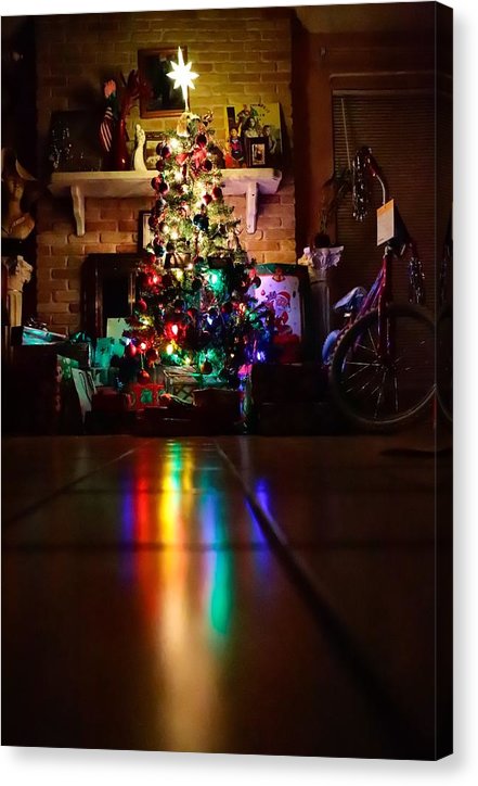 Christmas Tree on Christmas Eve - Canvas Print