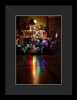 Christmas Tree on Christmas Eve - Framed Print
