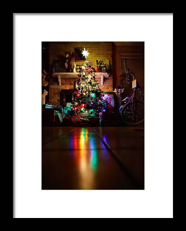 Christmas Tree on Christmas Eve - Framed Print