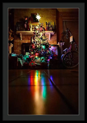 Christmas Tree on Christmas Eve - Framed Print