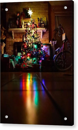 Christmas Tree on Christmas Eve - Acrylic Print