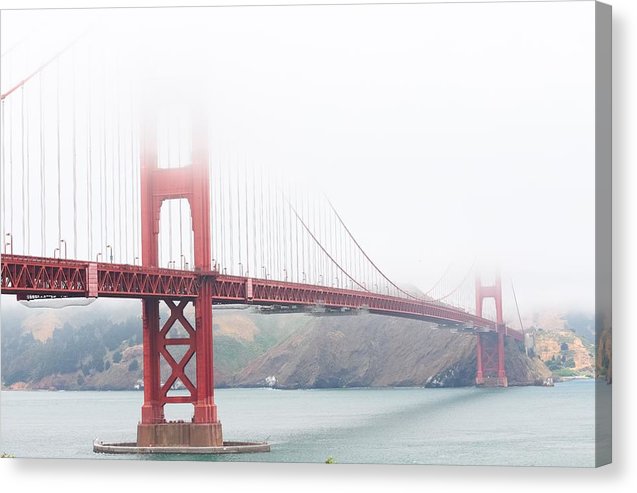 Foggy day at the Golden Gate Bridge - Canvas Print