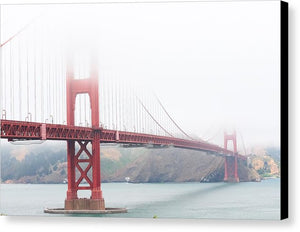 Foggy day at the Golden Gate Bridge - Canvas Print