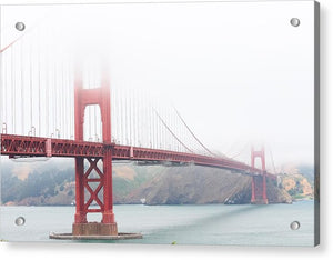 Foggy day at the Golden Gate Bridge - Acrylic Print