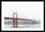 Foggy day at the Golden Gate Bridge - Framed Print