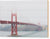 Día de niebla en el puente Golden Gate - Lámina en madera