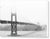 Día de niebla en el puente Golden Gate en blanco y negro - Lienzo