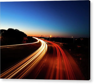 Senderos de luz de la autopista - Lámina acrílica