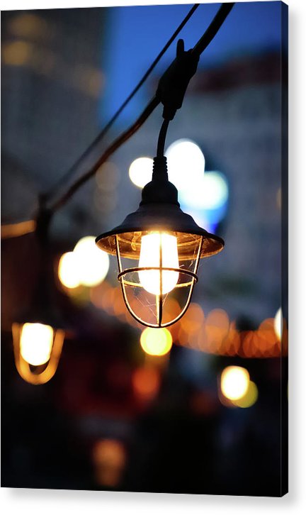 Lights by the sea - Acrylic Print
