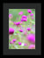 Pequeñas flores moradas - Lámina enmarcada