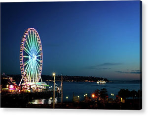Seattle by the Sea Ferris Wheel  - Acrylic Print