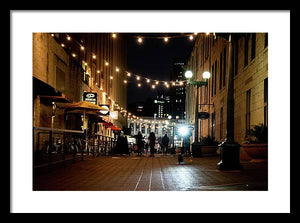 Street Lights in the Alley - Framed Print